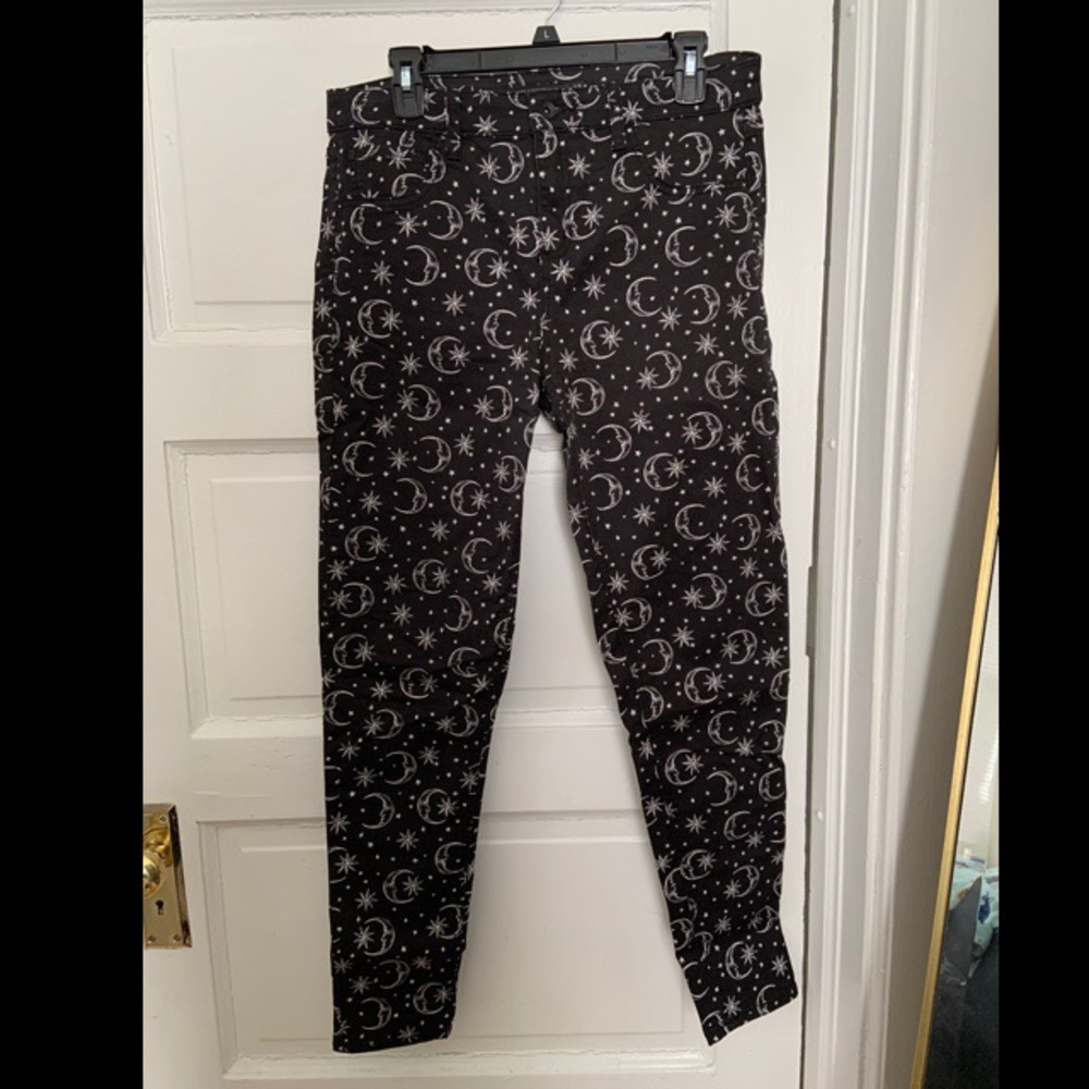 Blackheart moon print skinny jeans